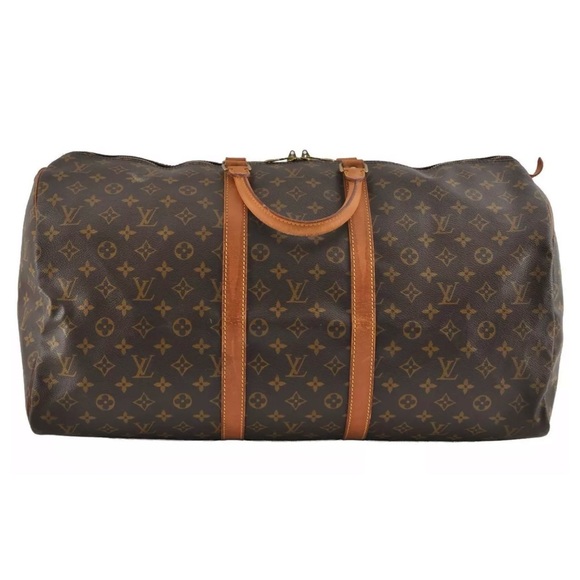 Authentic Louis Vuitton keepall 55 monogram travel unisex duffle bag - Picture 1 of 14